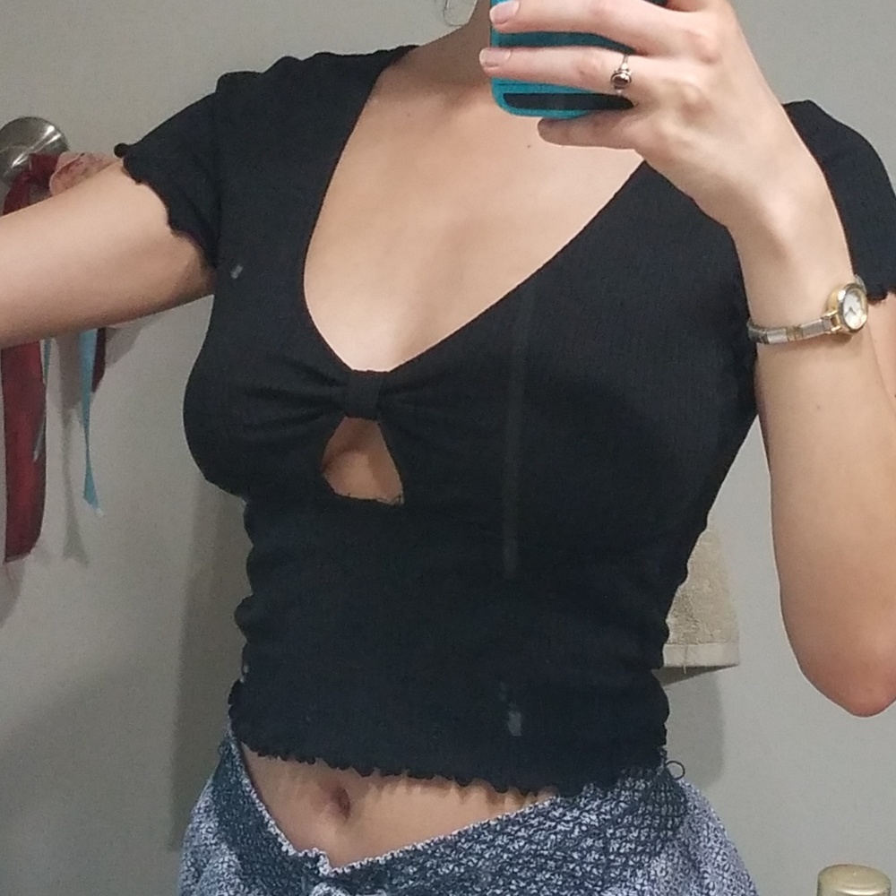 forev 21 black crop🌙
